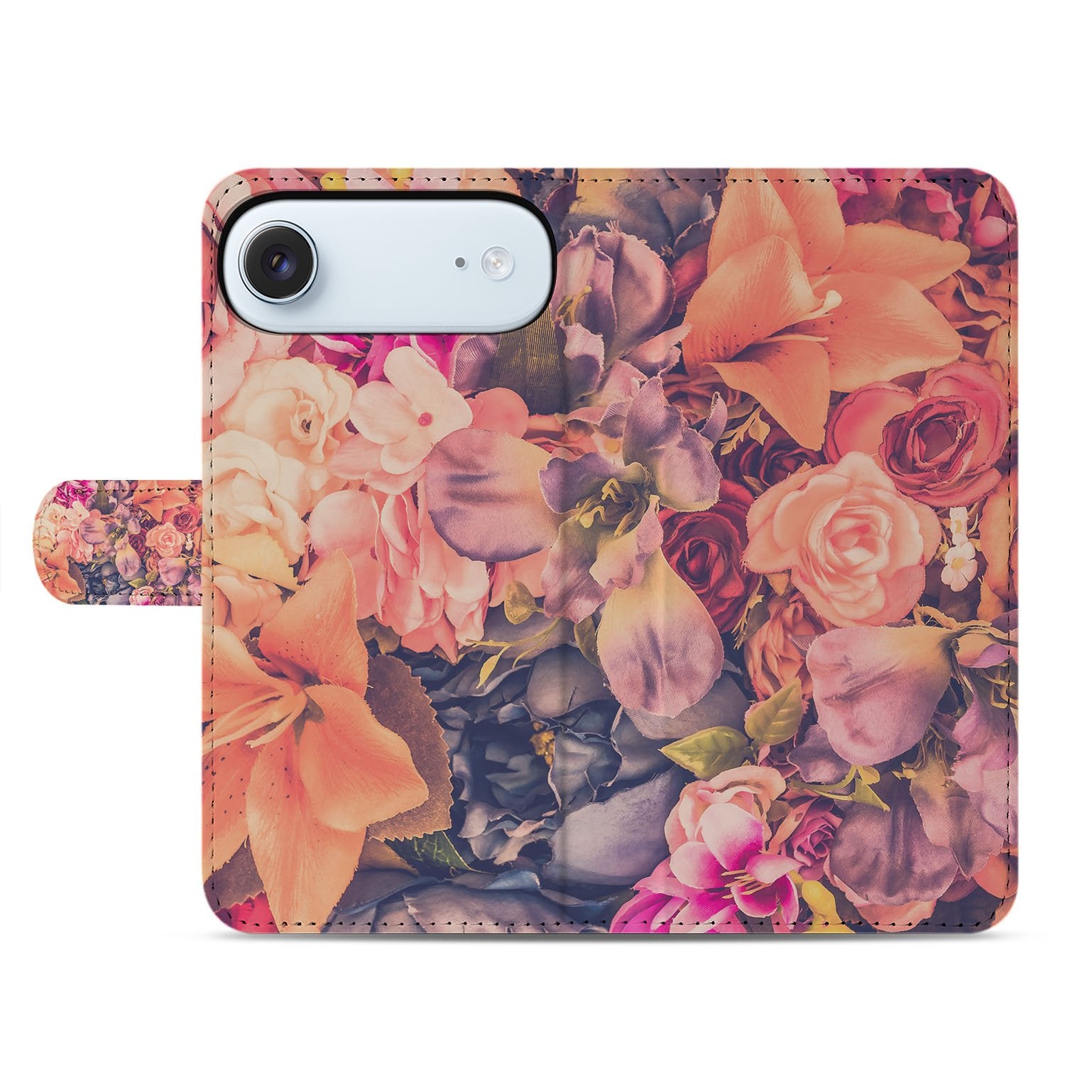 Bosje Bloemen Hoesje iPhone Air Bookcase Hoesje bloemen bovenaanzicht