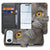 Britse Korthaar Hoesje voor iPhone Air Book Case design Britse Korthaar aanzicht