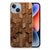 Bumper Hoesje voor Apple iPhone 14 Wooden Cubes met een uniek houten kubussen design.