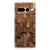 Bumper Hoesje voor Google Pixel 7 Pro Wooden Cubes met een stijlvol houtprint design voor optimale bescherming en uitstraling.