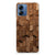 Bumper Hoesje voor Motorola Moto G14 Wooden Cubes