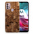 Bumper Hoesje voor Motorola Moto G30 | G10 Wooden Cubes met uniek houten ontwerp, perfect als cadeau! 🎁