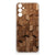 Samsung Galaxy M14 Bumper Hoesje Wooden Cubes achterzijde
