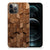 Bumper Hoesje voor iPhone 12 Pro Max Wooden Cubes met uniek houtpatroon.
