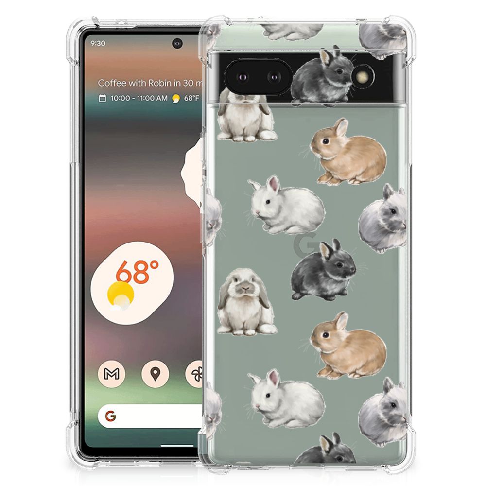 Case Anti-shock voor Google Pixel 6A Konijntjes B2C Telecom