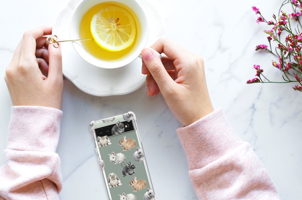 Case Anti-shock voor Google Pixel 6A Konijntjes B2C Telecom