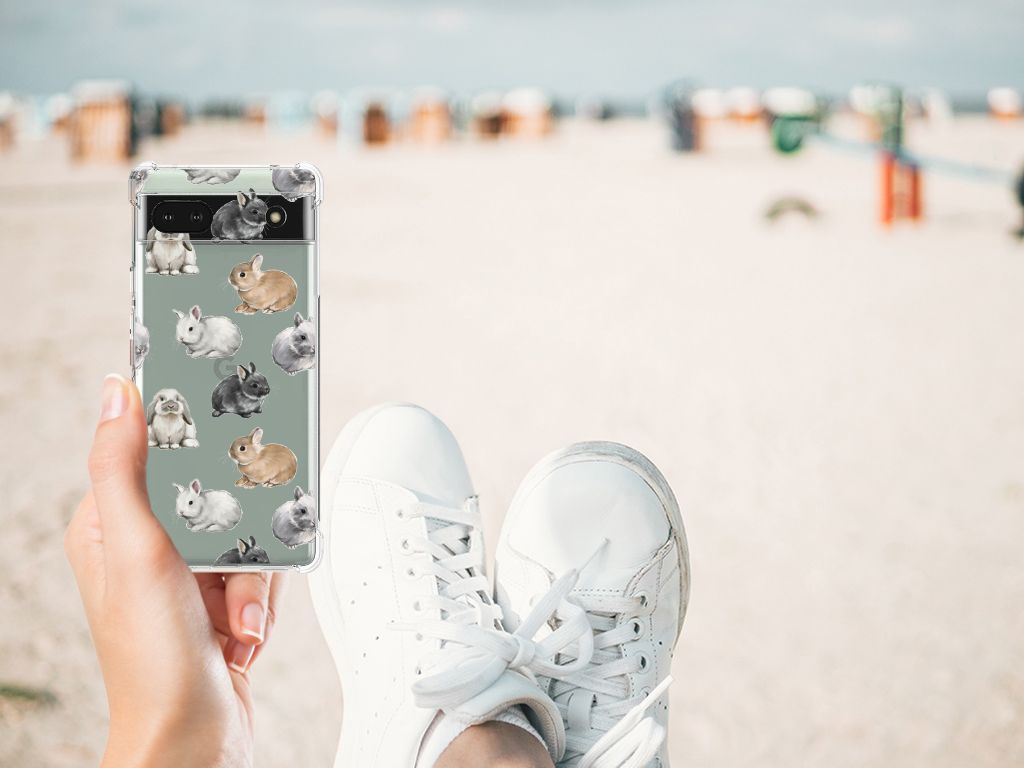 Case Anti-shock voor Google Pixel 6A Konijntjes B2C Telecom