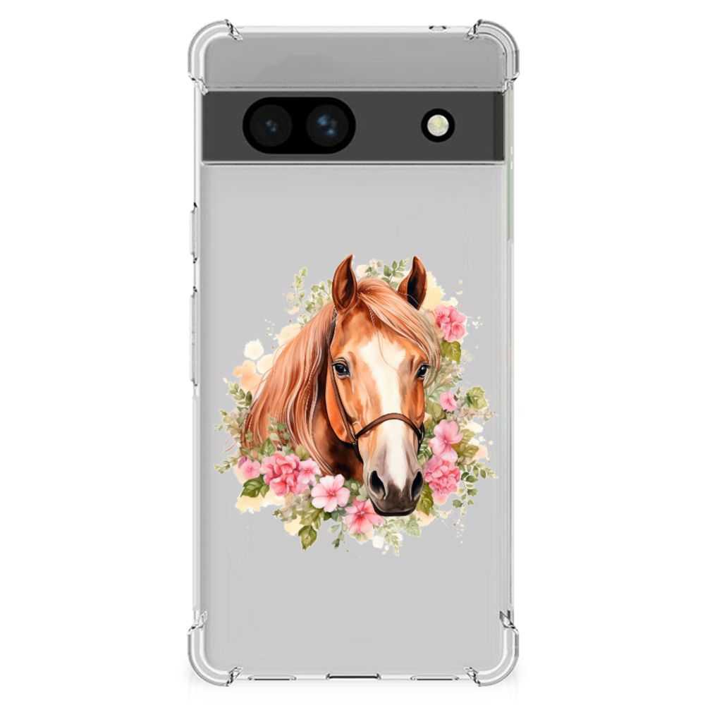 Google Pixel 7A Case Anti-shock Paard voorkant