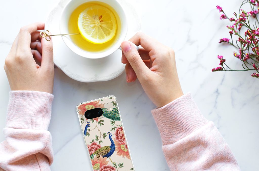 Case Anti-shock voor Google Pixel 8 Pink Peacock B2C Telecom