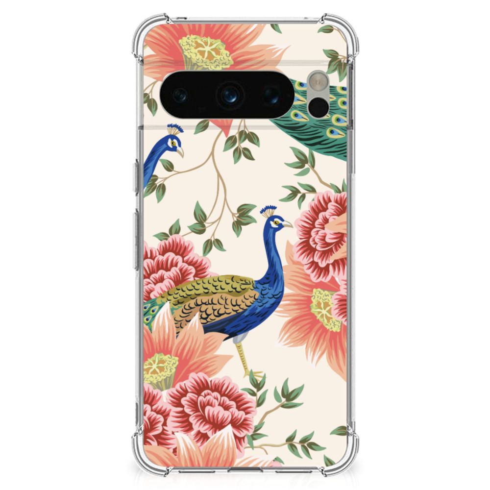 Case Anti-shock voor Google Pixel 8 Pro Pink Peacock B2C Telecom