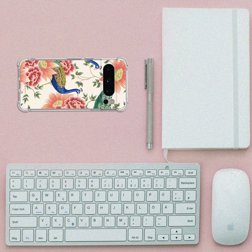 Case Anti-shock voor Google Pixel 8 Pro Pink Peacock B2C Telecom