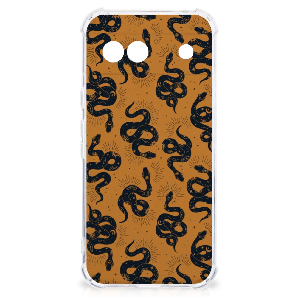 Google Pixel 8A Case Anti-shock Snakes achteraanzicht