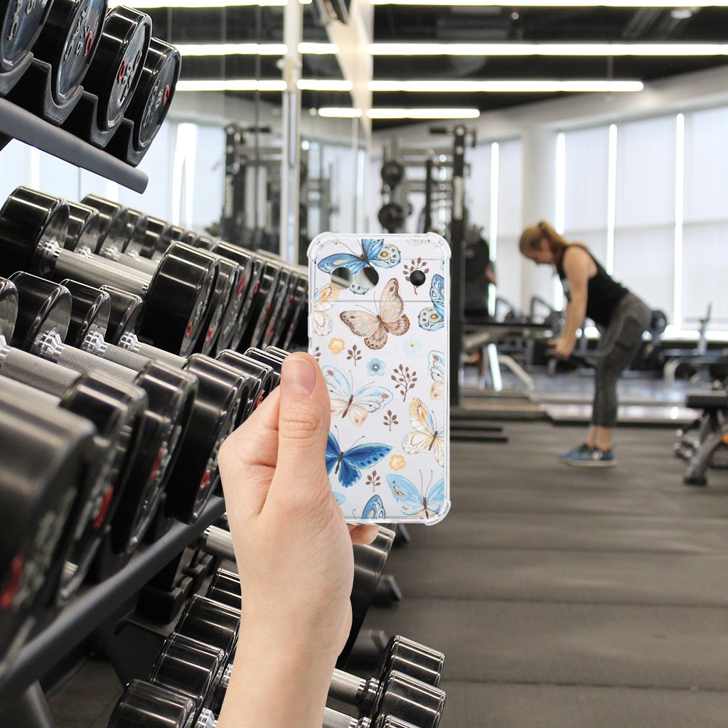 Google Pixel 8A Case Anti-shock Vlinder voorzijde gym