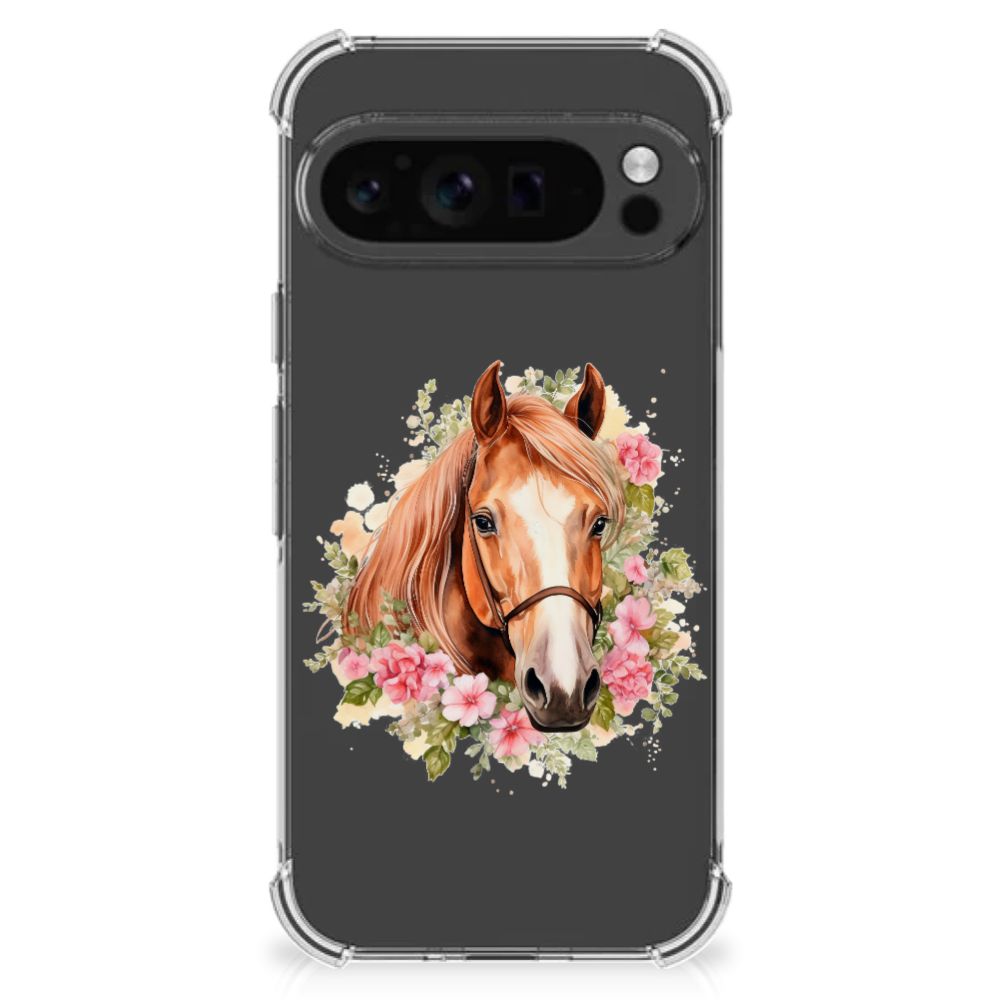 Google Pixel 9 Pro XL Case Anti-shock Paard vooraanzicht