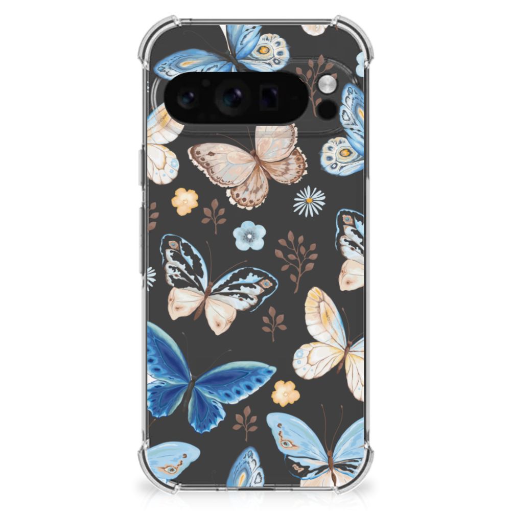 Google Pixel 9 Pro XL Case Anti-shock Vlinder achteraanzicht