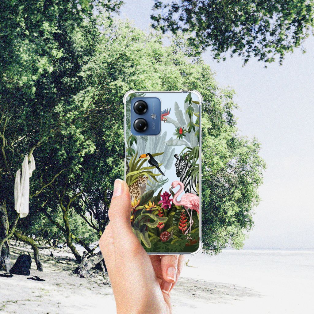 Case Anti-shock voor Motorola Moto G14 Jungle B2C Telecom