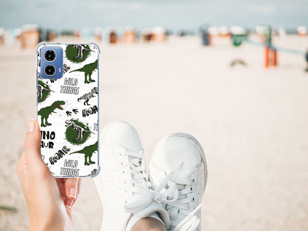 Case Anti-shock voor Motorola Moto G34 Dinosaurus B2C Telecom