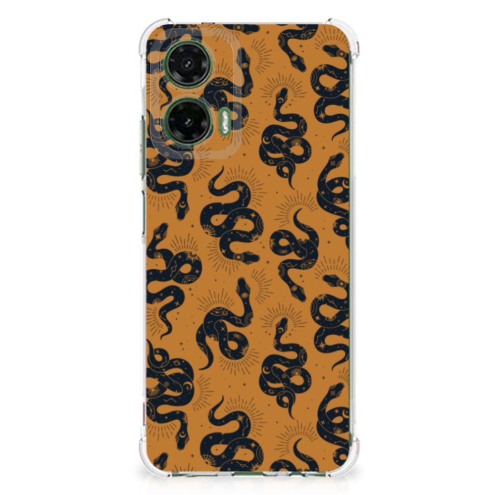 Motorola Moto G35 Case Anti-shock Snakes achteraanzicht