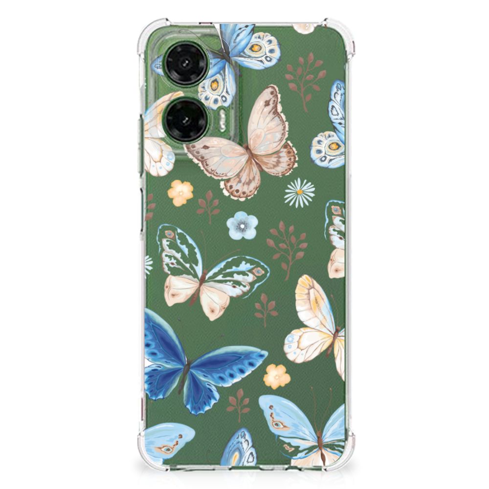 Motorola Moto G35 Case Anti-shock Vlinder voorzijde