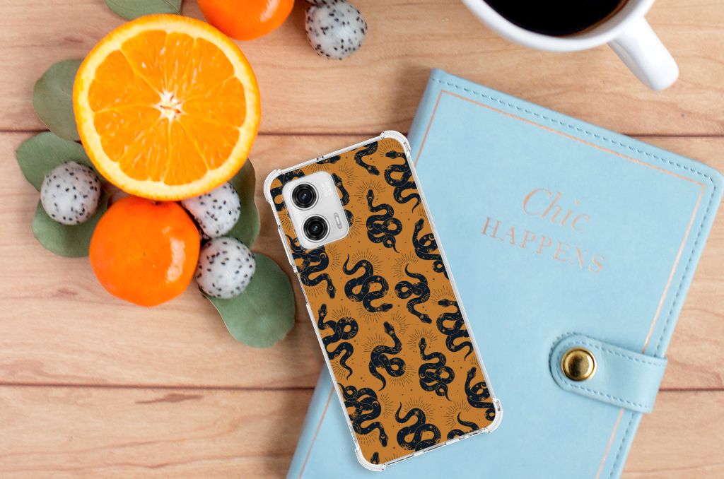 Case Anti-shock voor Motorola Moto G73 Snakes B2C Telecom