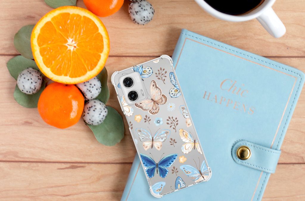 Case Anti-shock voor Motorola Moto G73 Vlinder B2C Telecom