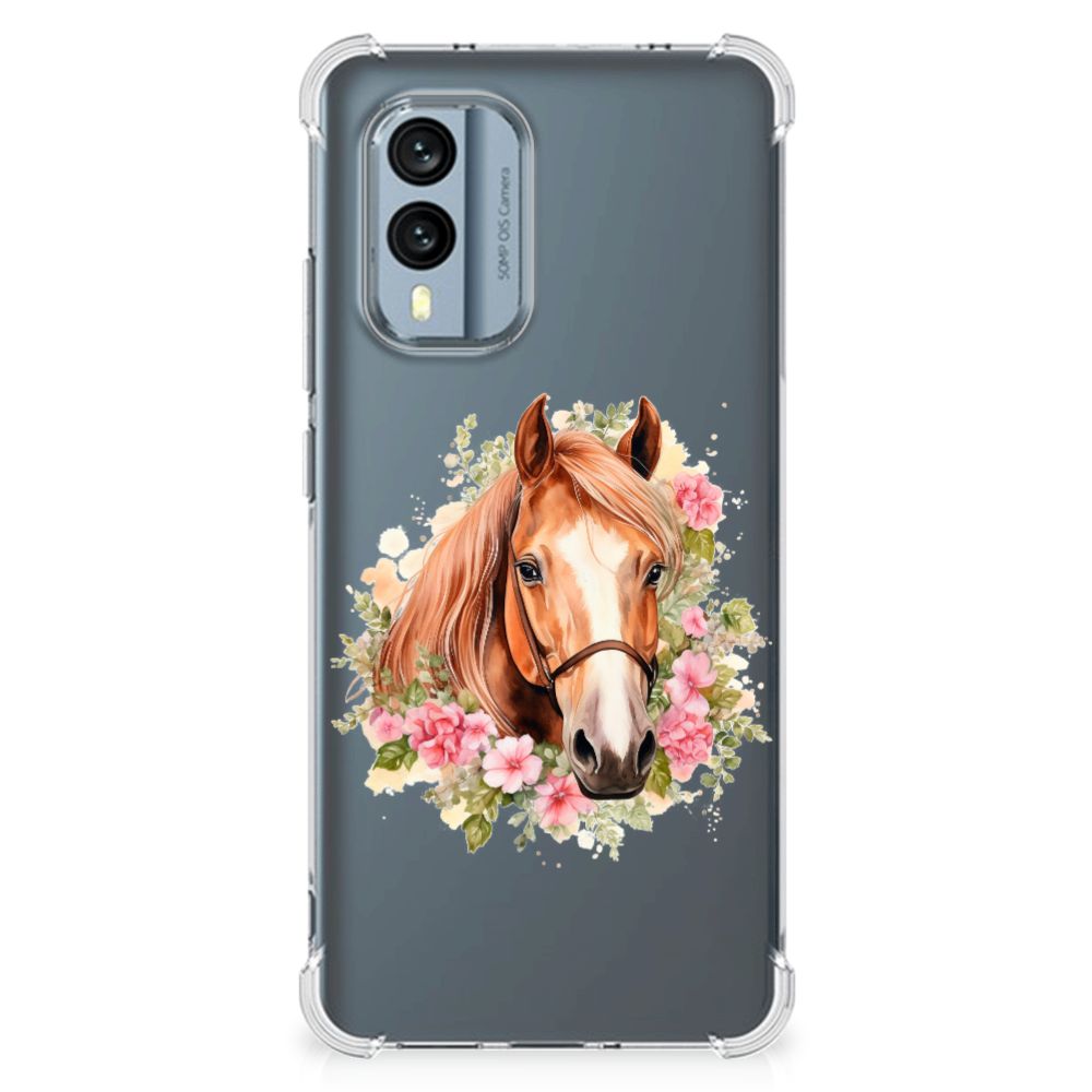 Nokia X30 Case Anti-shock Paard voorkant