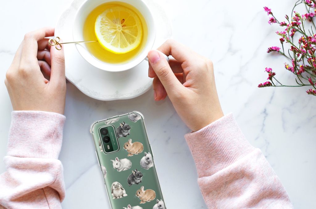 Case Anti-shock voor Nokia XR21 Konijntjes B2C Telecom