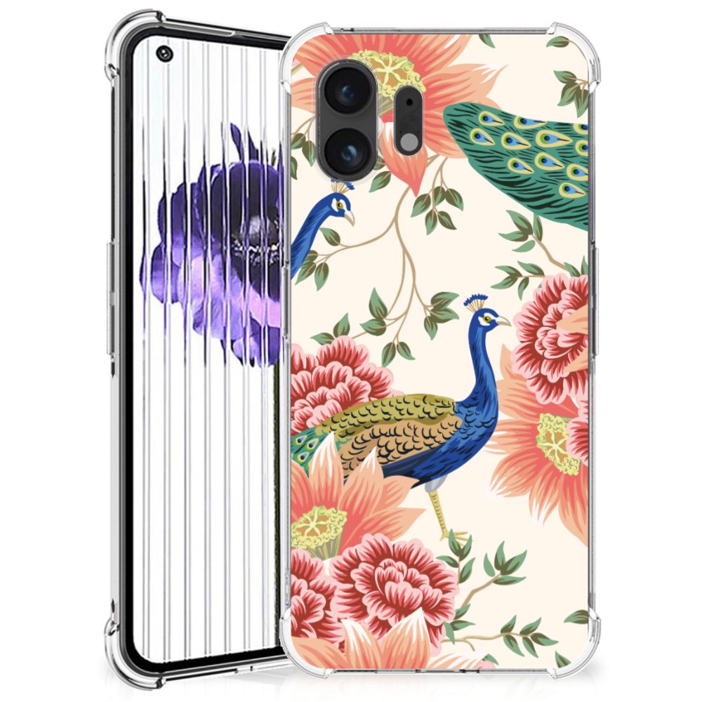 Case Anti-shock voor Nothing Phone (2) Pink Peacock B2C Telecom
