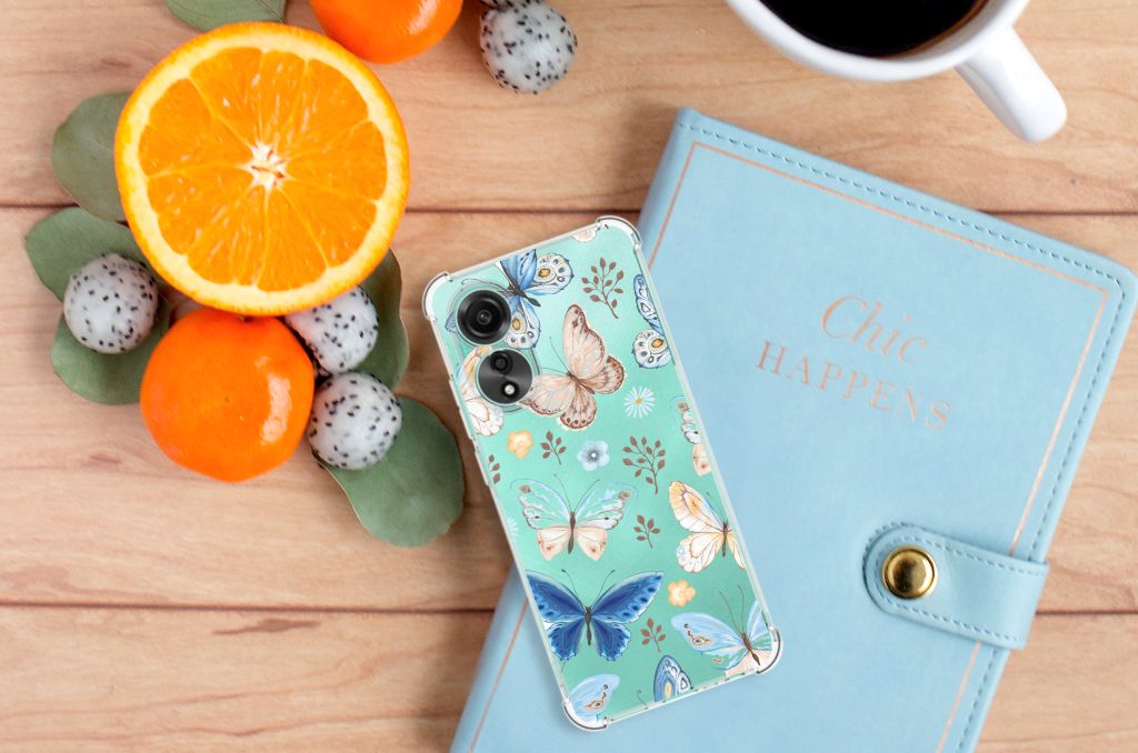 Case Anti-shock voor OPPO A78 4G Vlinder B2C Telecom