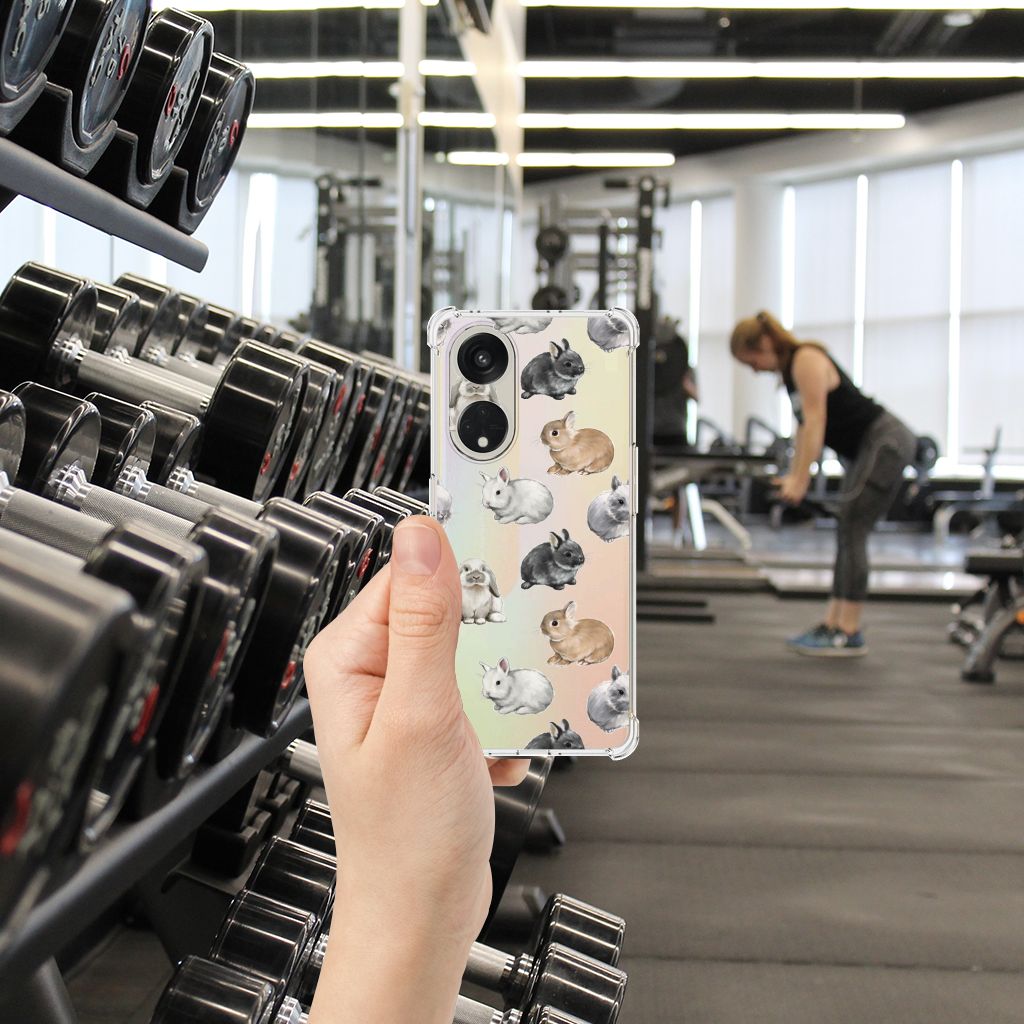 Case Anti-shock voor OPPO A98 Konijntjes B2C Telecom