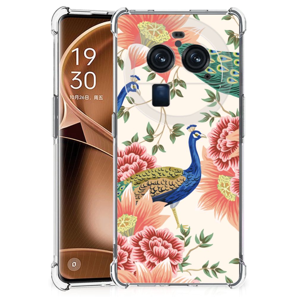 Case Anti-shock voor OPPO Find X6 Pro Pink Peacock B2C Telecom