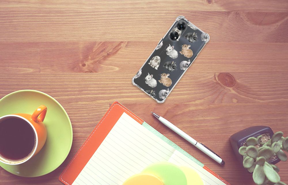 Case Anti-shock voor OPPO Reno8 T 4G Konijntjes B2C Telecom