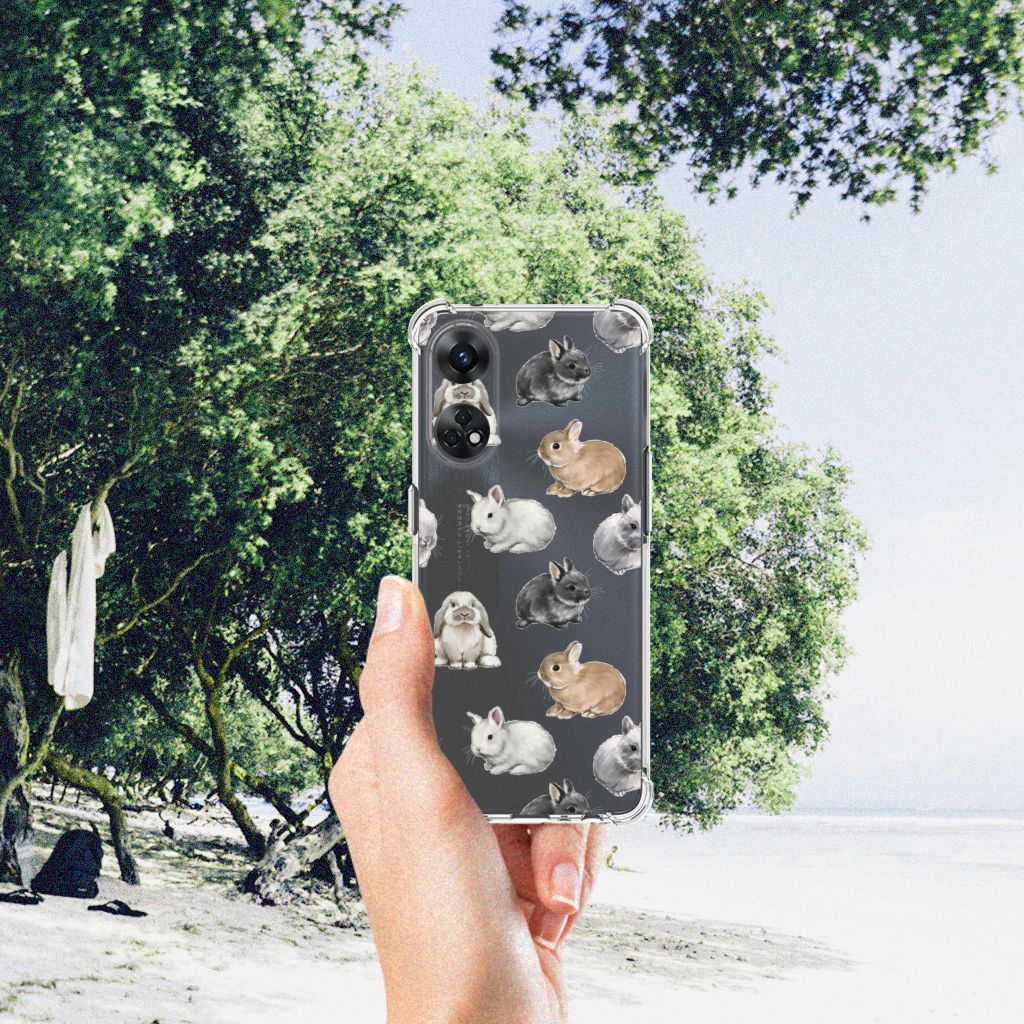 Case Anti-shock voor OPPO Reno8 T 4G Konijntjes B2C Telecom