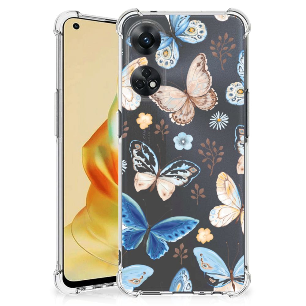 Case Anti-shock voor OPPO Reno8 T 4G Vlinder B2C Telecom