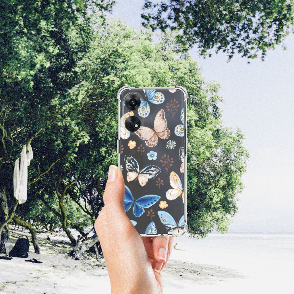Case Anti-shock voor OPPO Reno8 T 4G Vlinder B2C Telecom