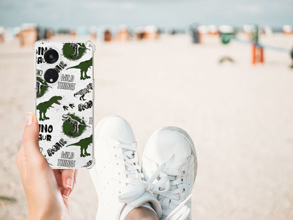 Case Anti-shock voor OPPO Reno8 T 5G Dinosaurus B2C Telecom