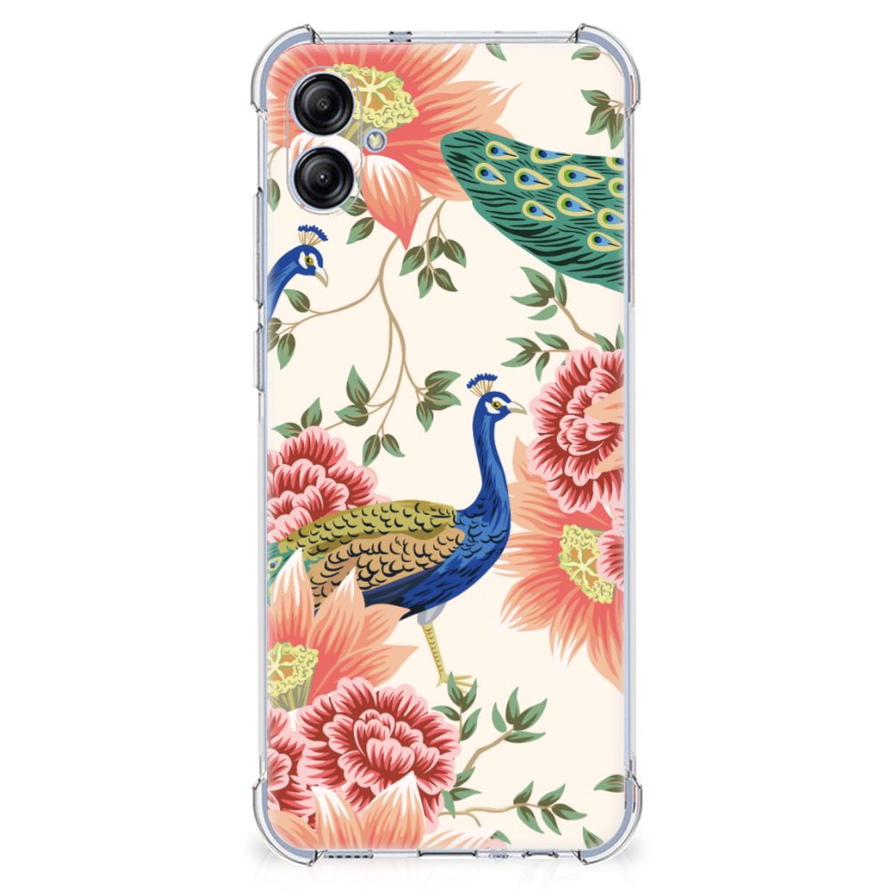 Case Anti-shock voor Samsung Galaxy A04e Pink Peacock B2C Telecom
