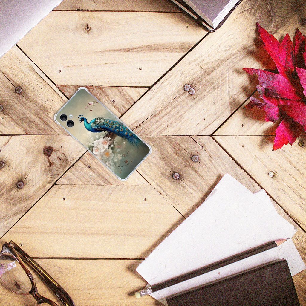 Case Anti-shock voor Samsung Galaxy A05 Vintage Pauwen B2C Telecom