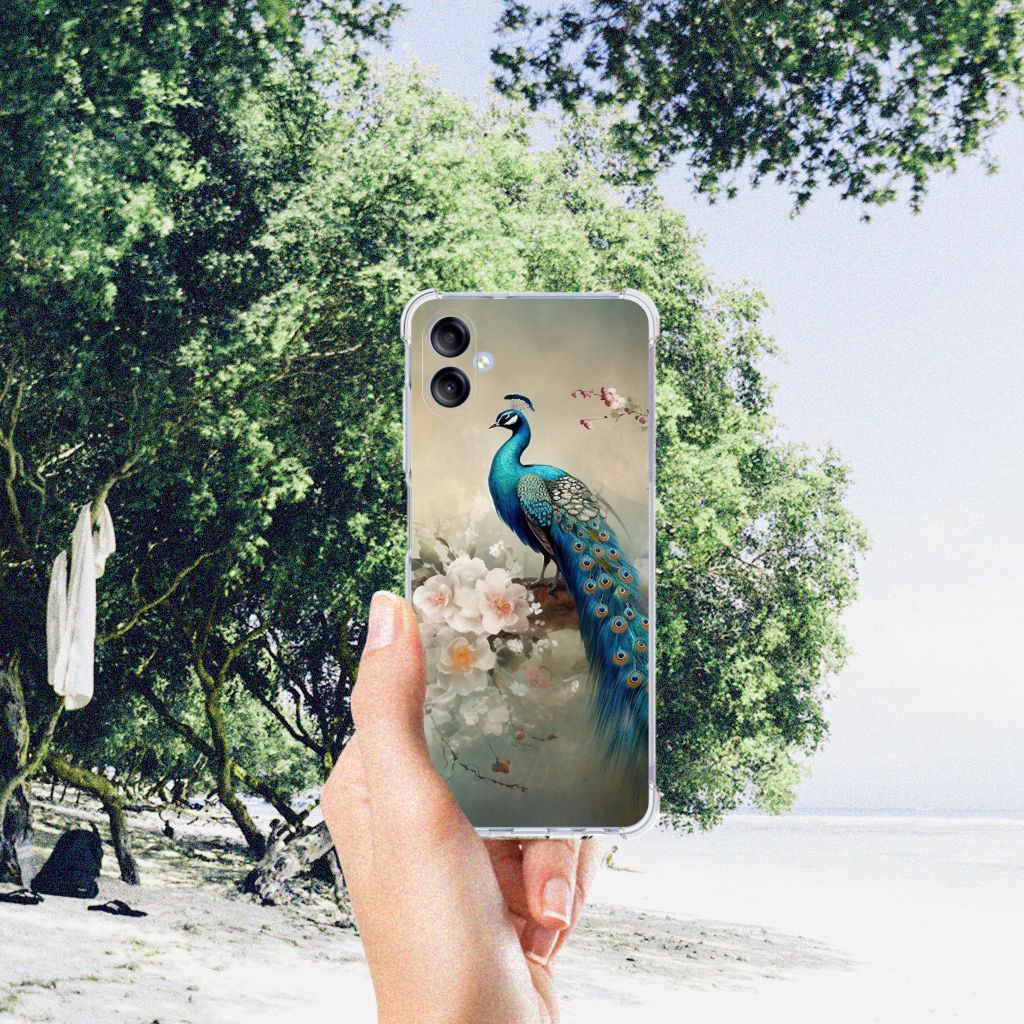 Case Anti-shock voor Samsung Galaxy A05 Vintage Pauwen B2C Telecom