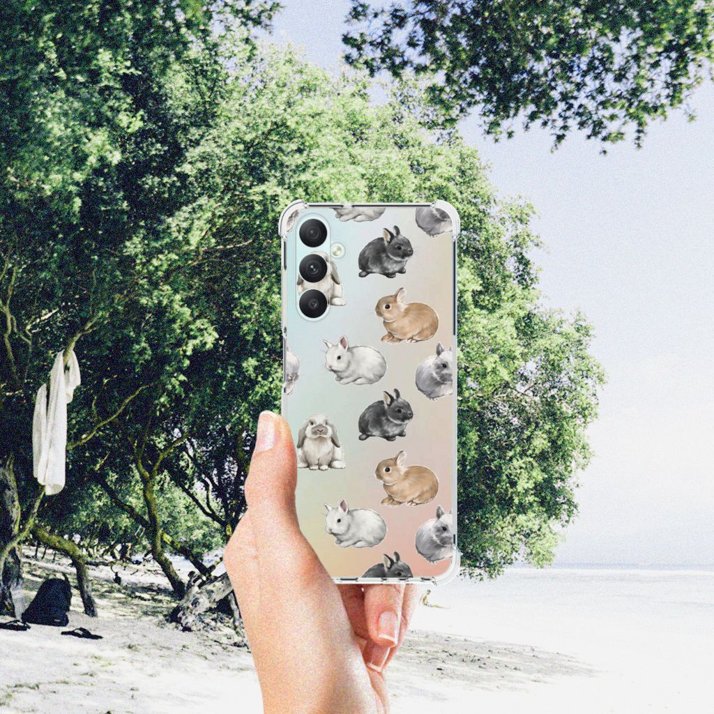 Case Anti-shock voor Samsung Galaxy A05s Konijntjes B2C Telecom