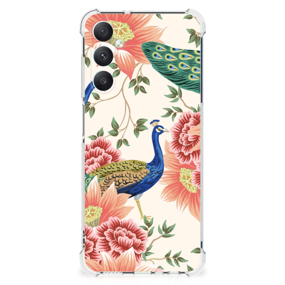 Case Anti-shock voor Samsung Galaxy A05s Pink Peacock B2C Telecom