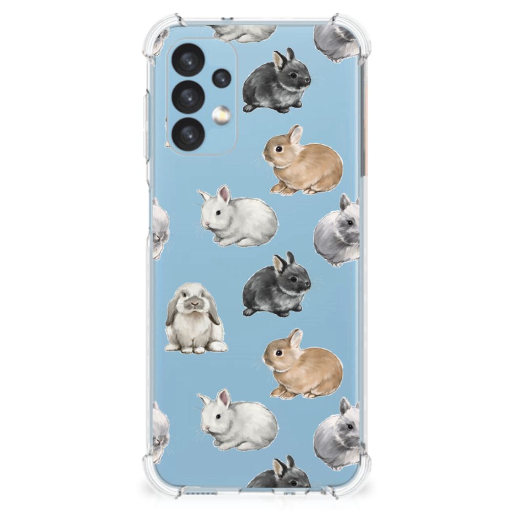 Samsung Galaxy A13 (4G) Case Anti-shock Konijntjes voorkant