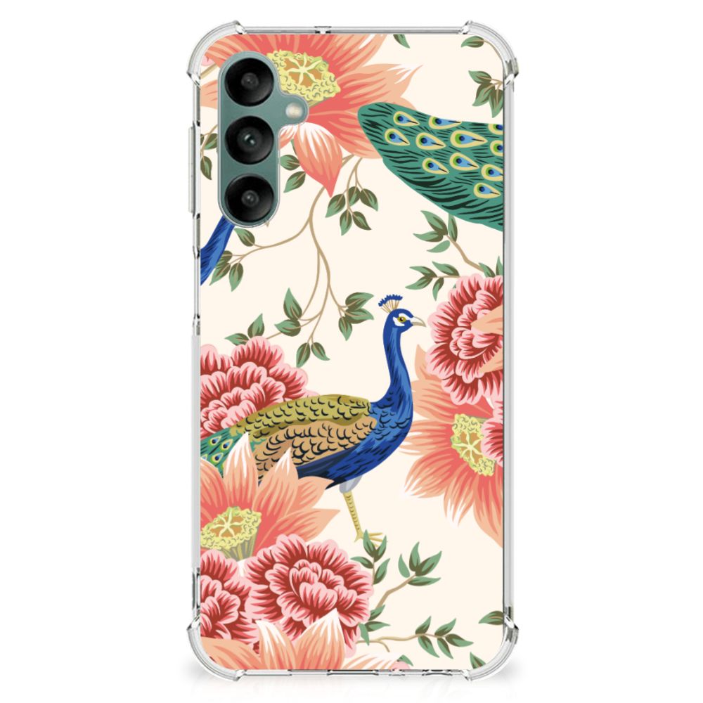 Case Anti-shock voor Samsung Galaxy A24 Pink Peacock B2C Telecom