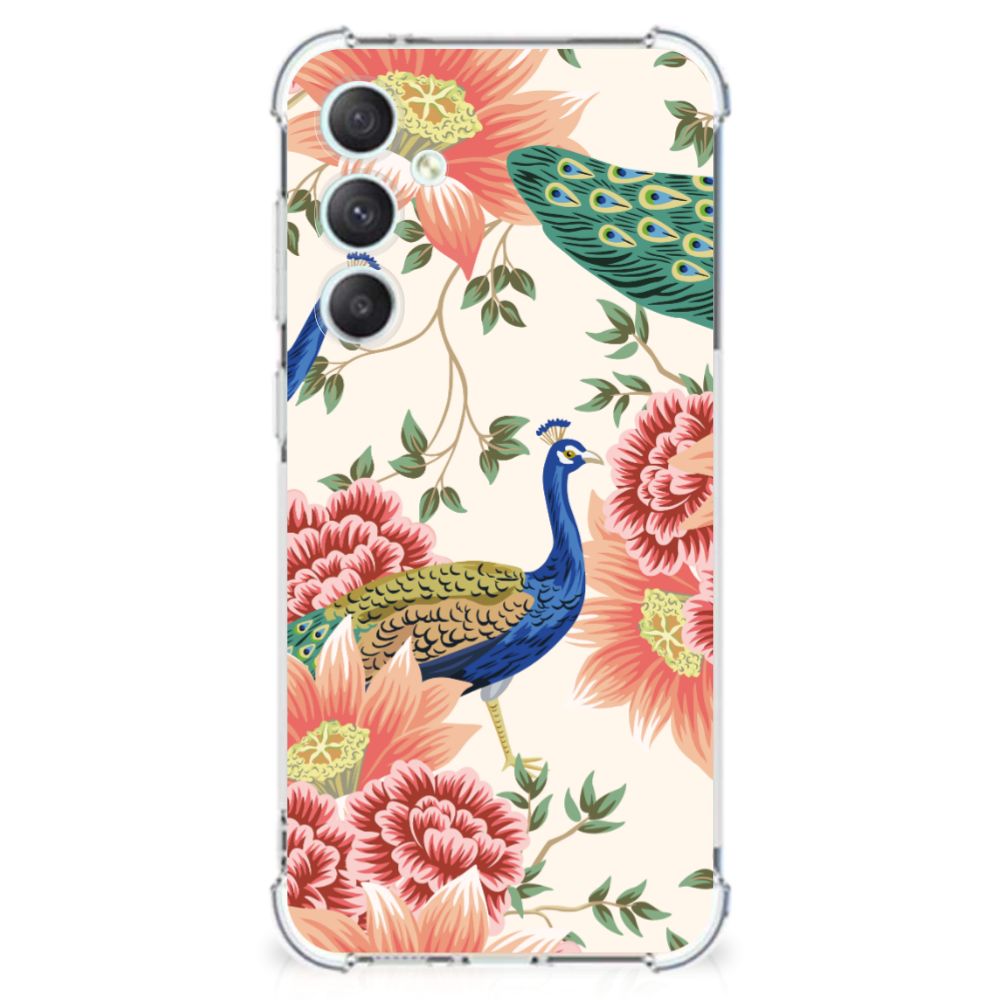 Case Anti-shock voor Samsung Galaxy S23 FE Pink Peacock B2C Telecom