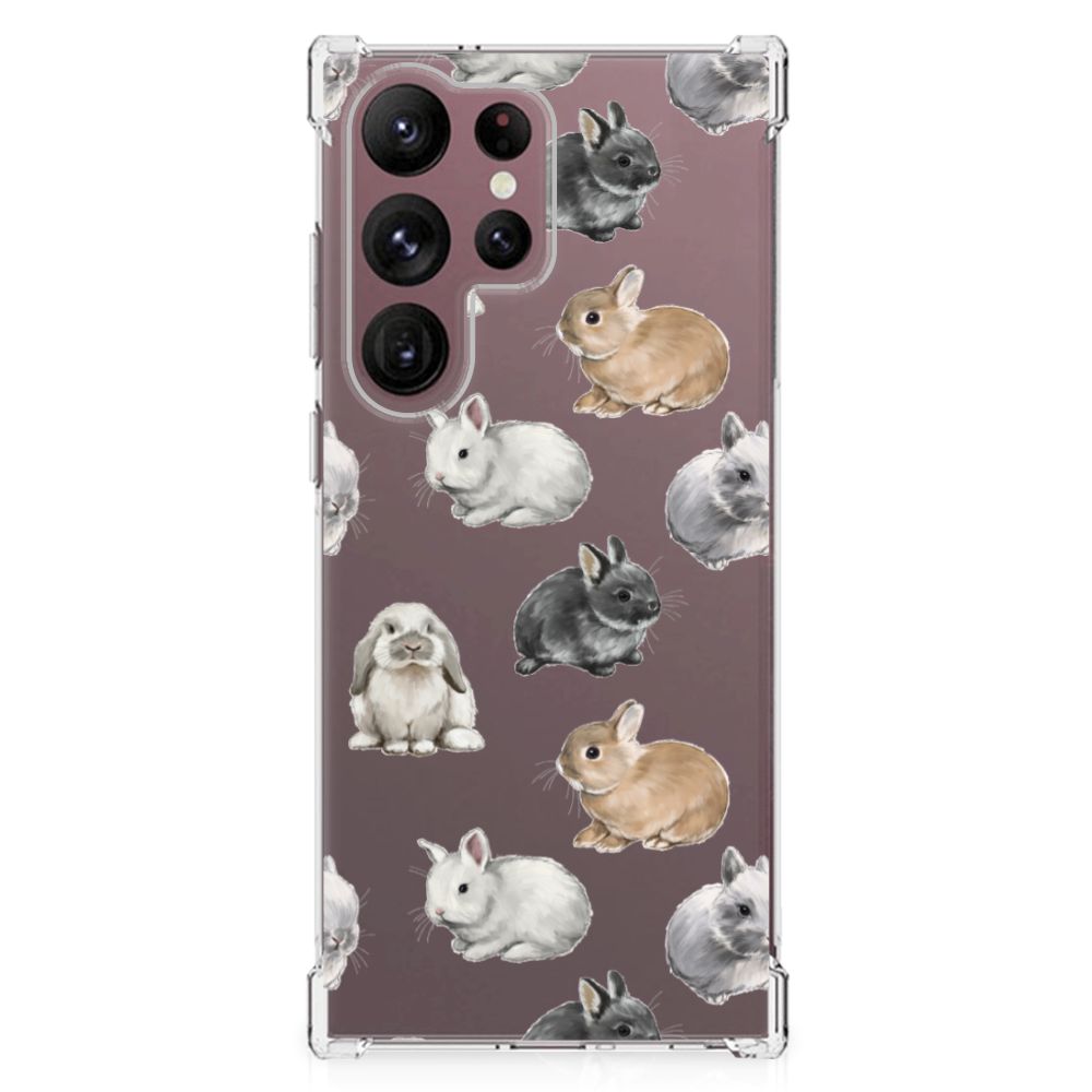 Case Anti-shock voor Samsung Galaxy S23 Ultra Konijntjes B2C Telecom