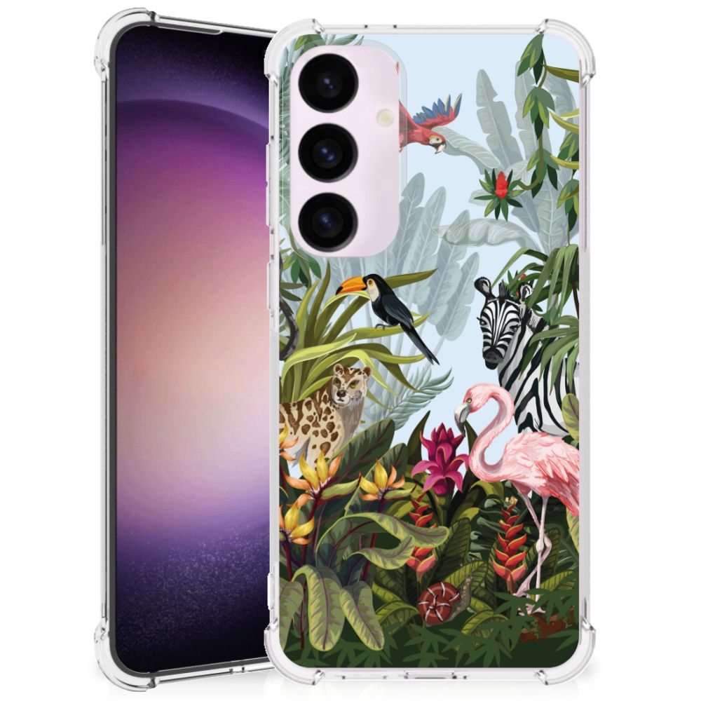 Samsung Galaxy S24 Plus Case Anti-shock Jungle design vooraanzicht