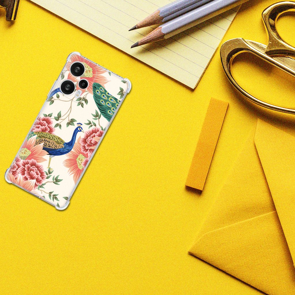 Case Anti-shock voor Xiaomi Poco F5 Pink Peacock B2C Telecom