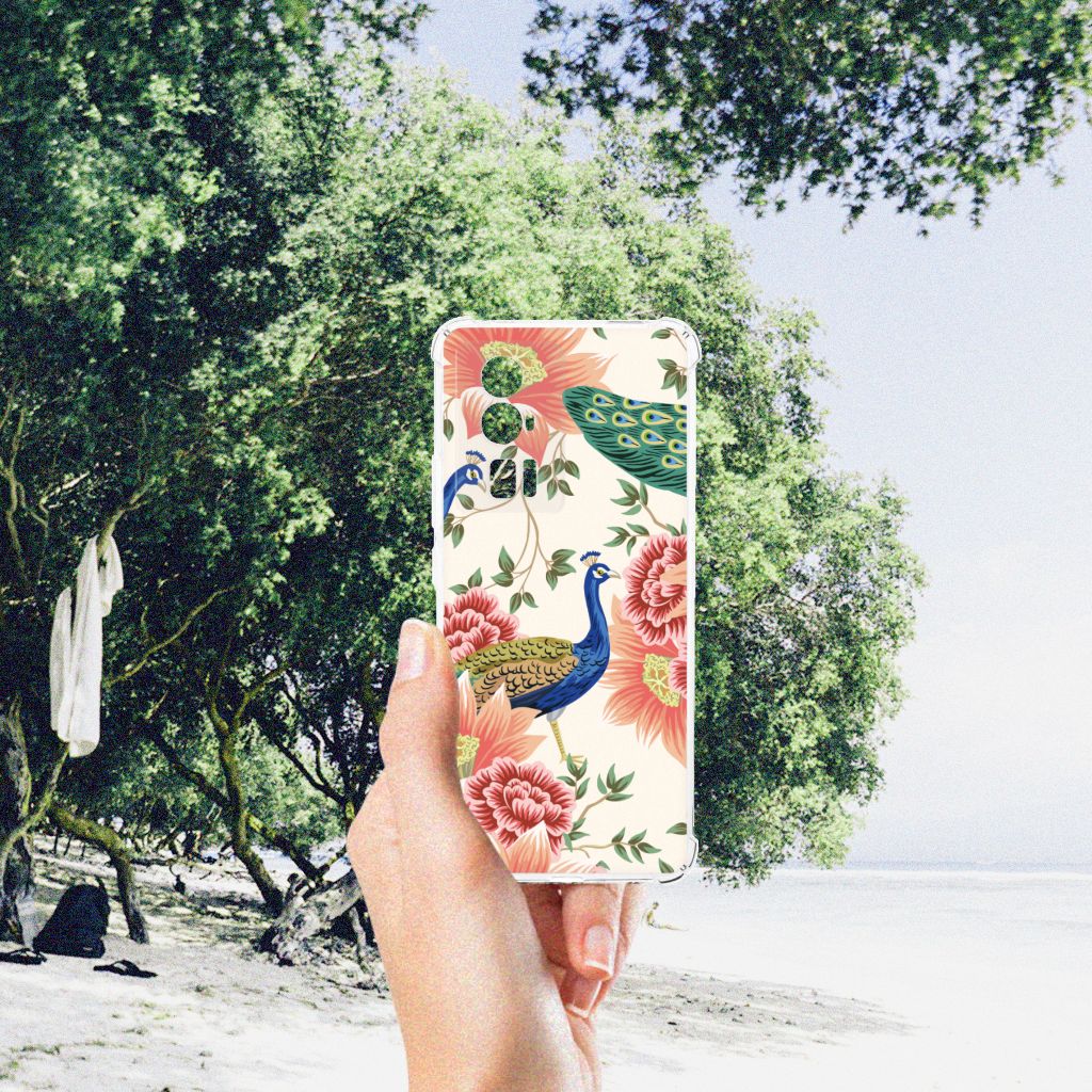 Case Anti-shock voor Xiaomi Poco F5 Pro Pink Peacock B2C Telecom