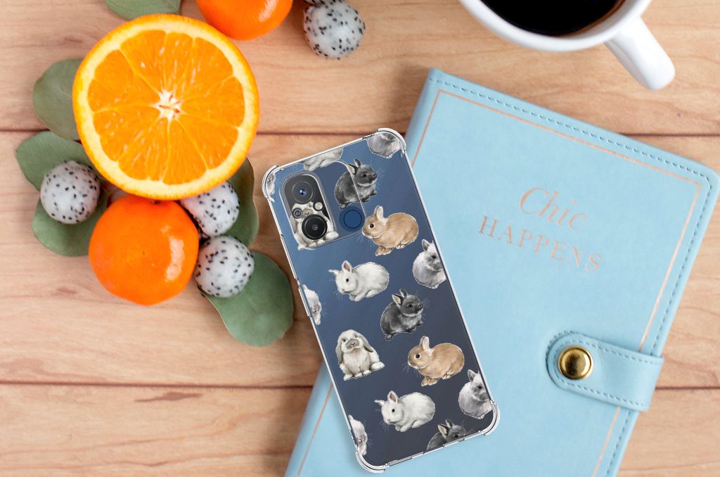 Case Anti-shock voor Xiaomi Redmi 12C Konijntjes B2C Telecom