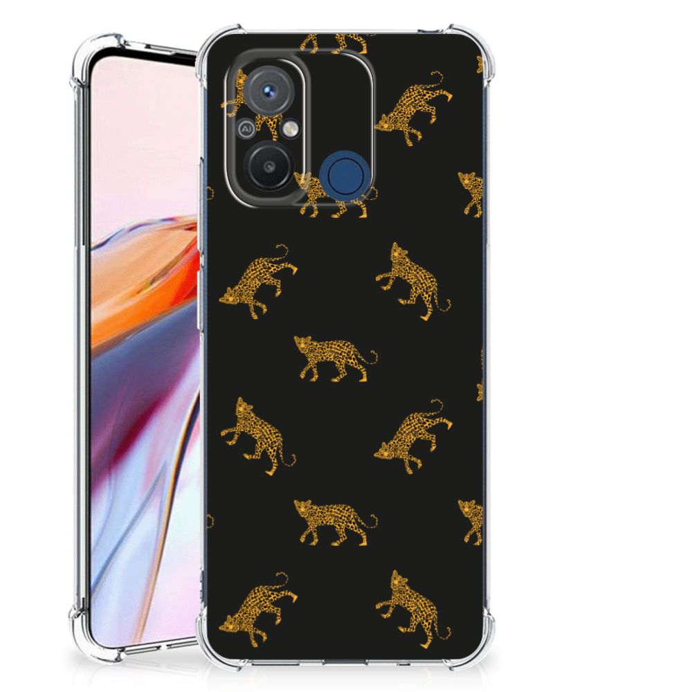Xiaomi Redmi 12C Case Anti-shock Leopards design achterkant